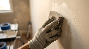 Reparar la superficie donde se desprende la pintura